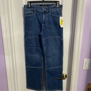 Treasure & Bond Jeans Youth 12 NWT Patchwork Trendy Y2K 90s Style Contrast Seam